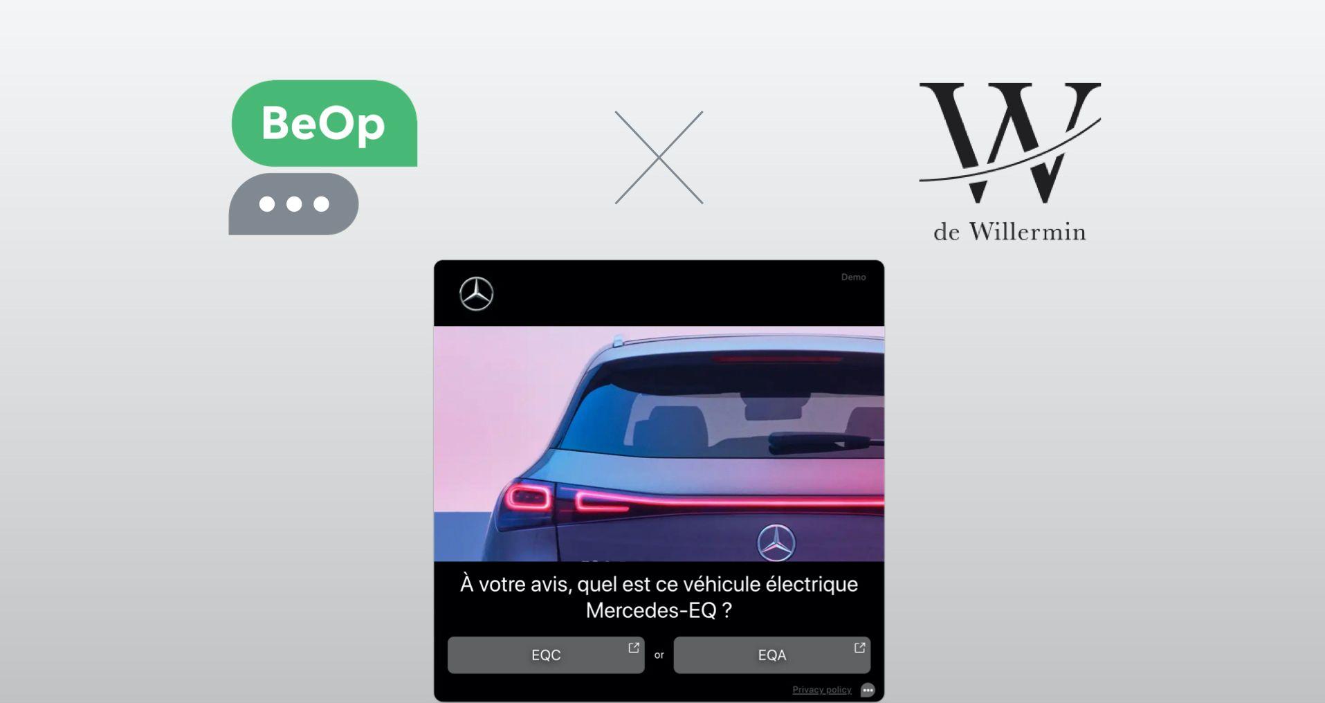 de Willermin, le premier distributeur de la marque Mercedes en France renouvelle sa confiance en BeOp