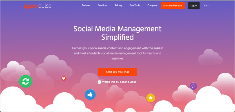 Agorapulse social media management tool